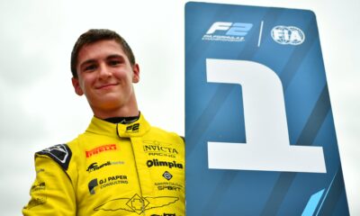 Leonardo Fornaroli, vincitore della Sprint Race F2 a Silverstone
