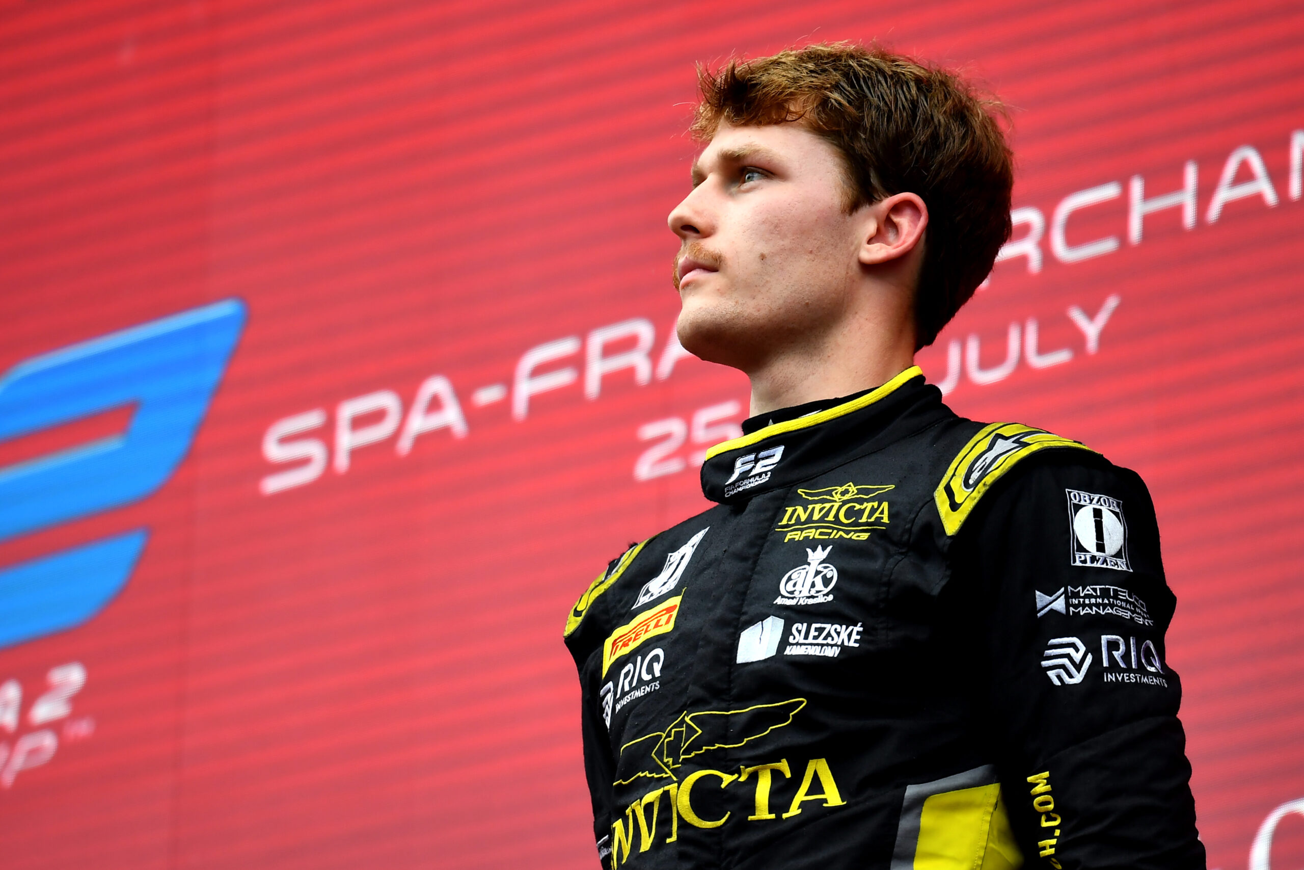 Stanek, vincitore della Feature Race di F2 a Spa 2025