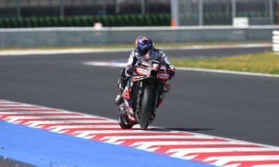 Jorge Martin in pista nel test privato a Misano