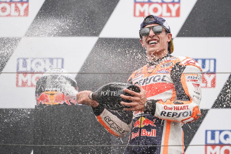 La festa di Marc sul podio