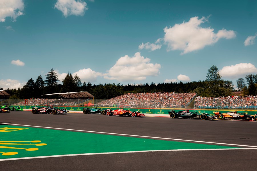La partenza del GP di Spa 2024