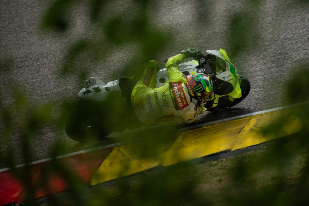 Morbidelli in azione al Sachsenring