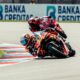 Pedro Acosta in azione con la KTM a Brno, giro di boa della stagione