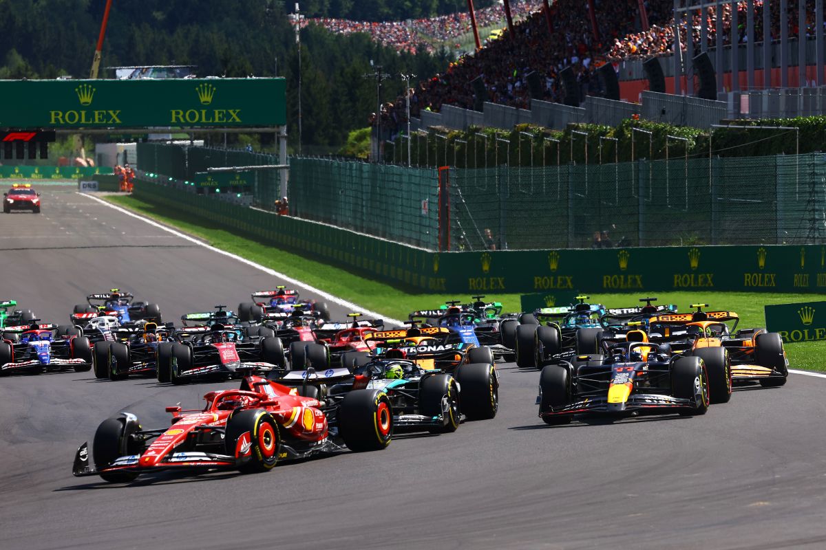 La partenza del GP del Belgio del 2019
