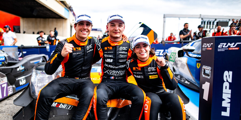 Daniel Juncadella, Mathys Jaubert e Jamie Chadwick (© ELMS)