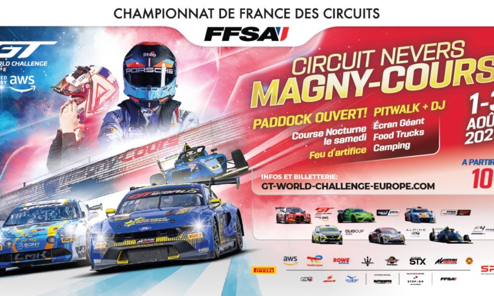 Il poster del round di Magny Cours del GT World Challenge Europe 2025 (© SRO)