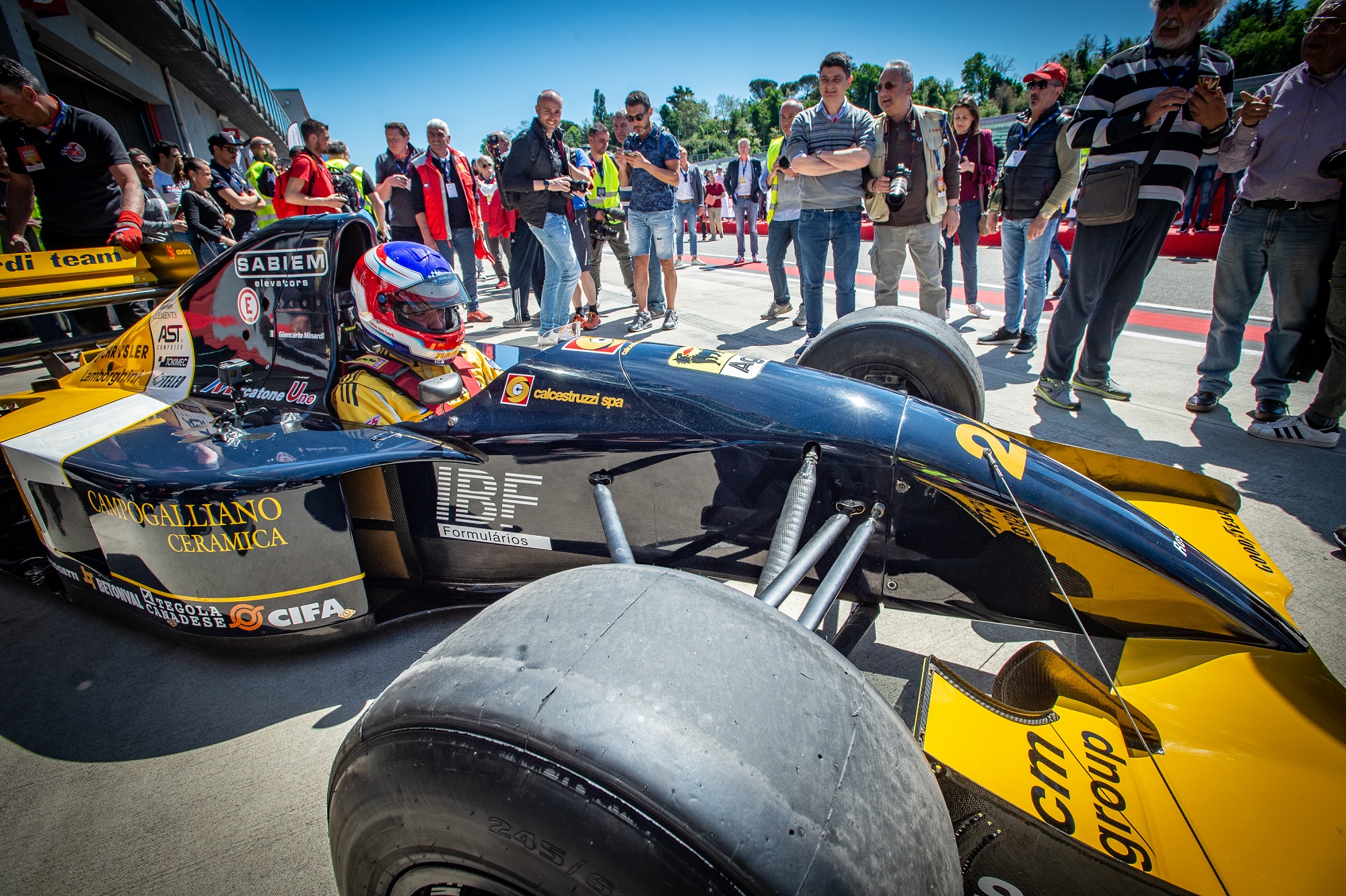 Una Minardi M192 in una passata edizione del Minardi Day