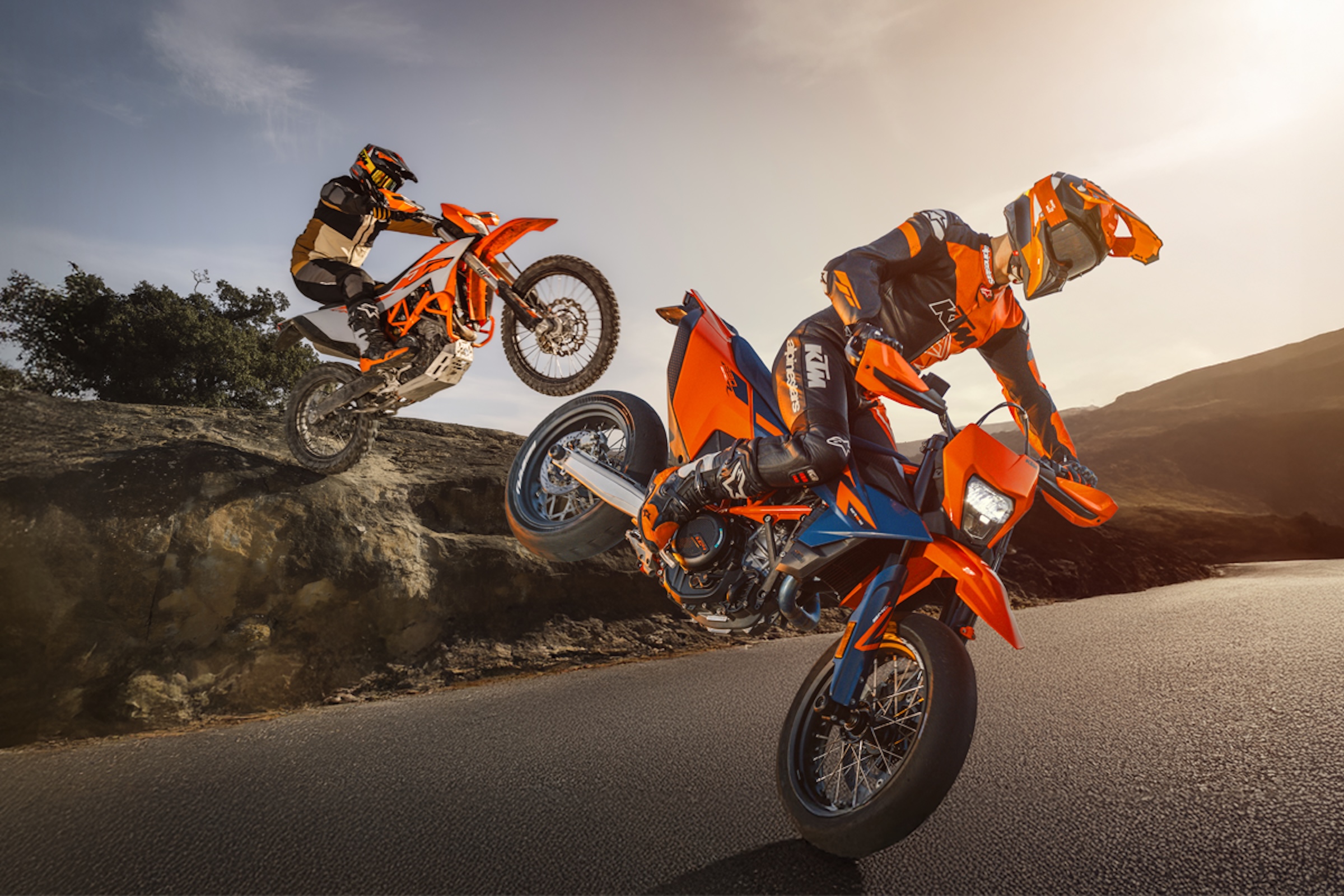 La gamma KTM 690 2026 (© KTM)