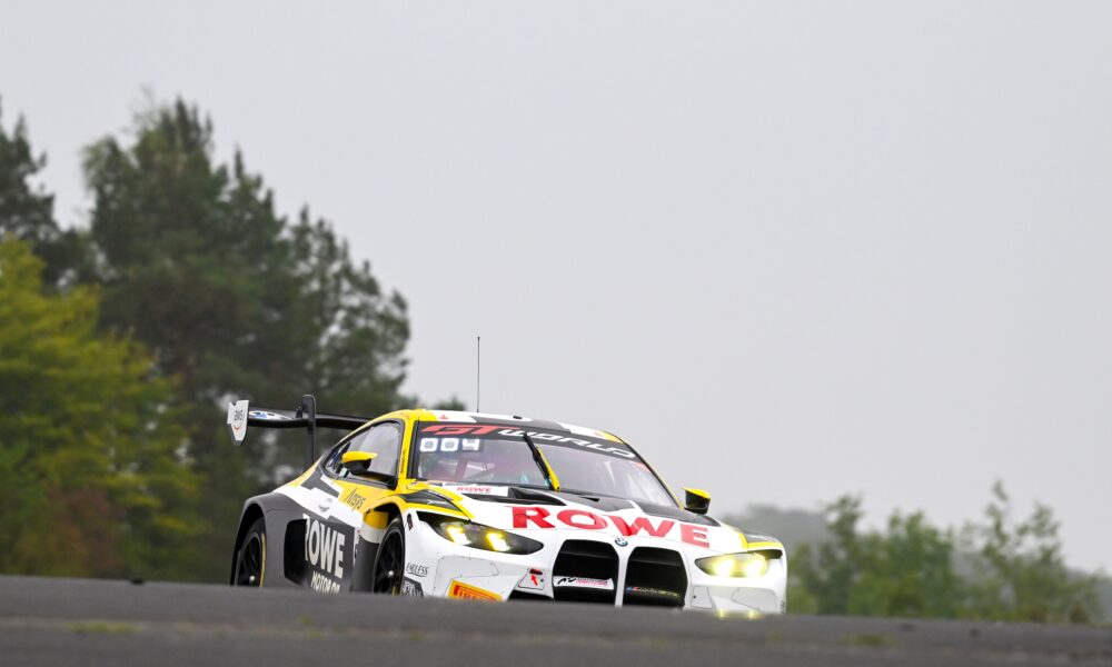 La #98 BMW Rowe Racing vincitrice del Round del Nurburgring del GTWCE (© SRO/JEP)