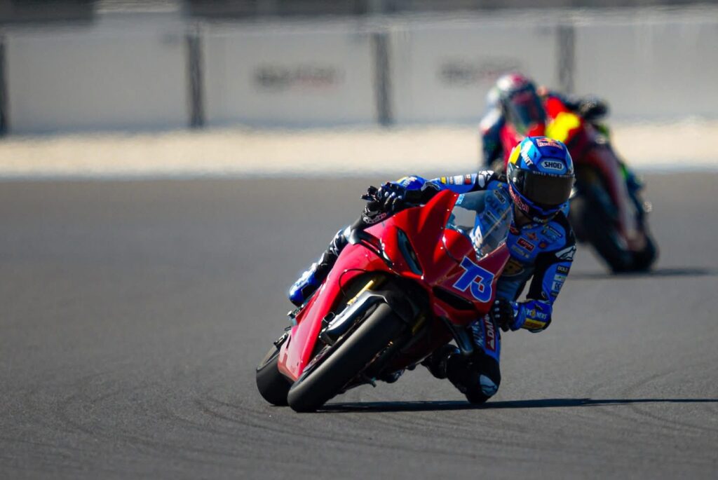 Alex Marquez e Aldeguer in pista