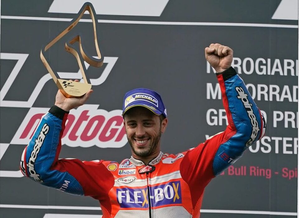Andrea Dovizioso, vincitore del GP d'Austria 2017