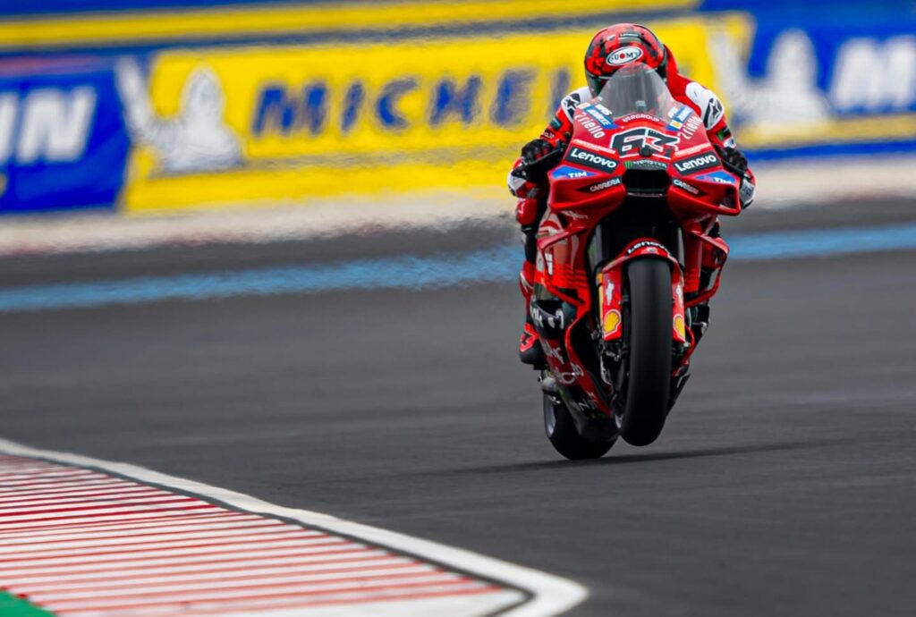 Bagnaia in azione a Balaton Park
