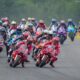 I bolidi della MotoGP a Brno. Dal 2027 i carburanti dovranno essere non fossili (© MotoGP)