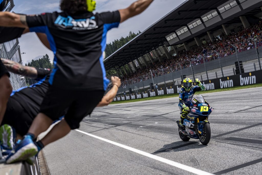 Diogo Moreira, vincitore in Moto2 al Red Bull Ring