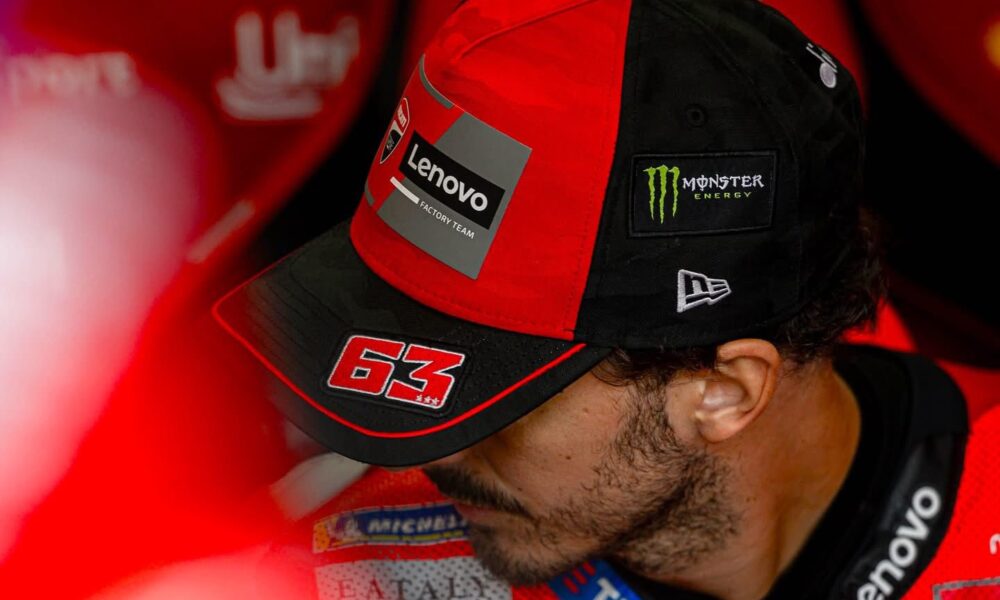 Francesco Bagnaia nei box di Balaton
