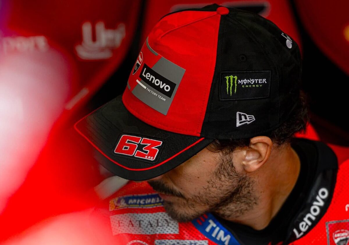 Francesco Bagnaia nei box di Balaton