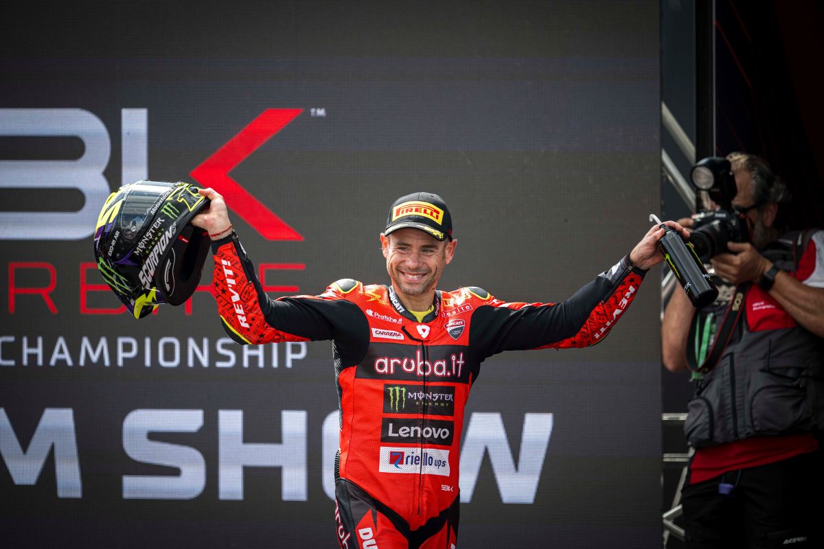 Alvaro Bautista, pilota Aruba Racing in SBK