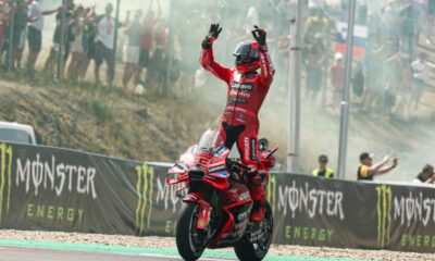 Marc Marquez dopo l'ennesima vittoria a Brno