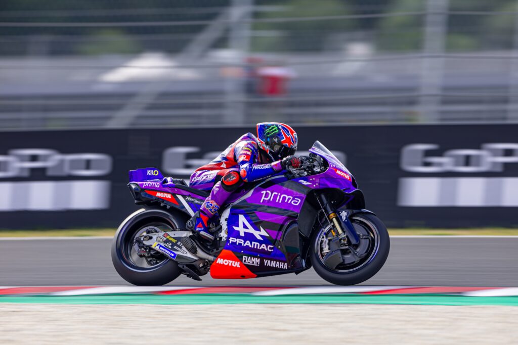 Miller in pista durante il venerdì del GP di Ungheria (© Yamaha Racing)