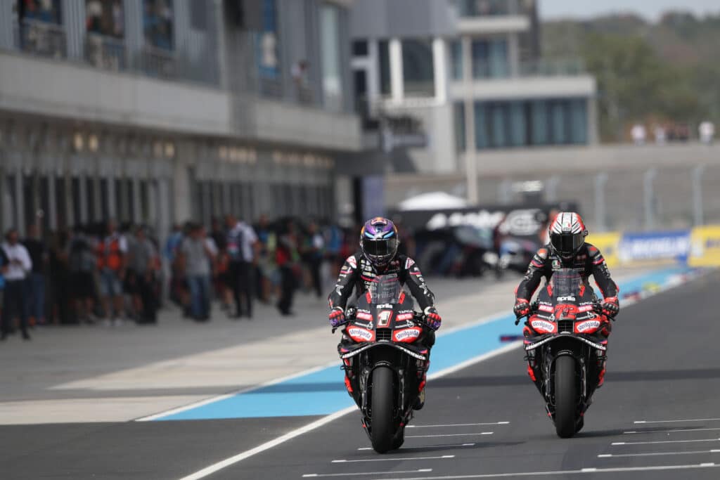 Jorge Martin e Marco Bezzecchi, piloti di Aprilia Racing (© Red Bull Content Pool)