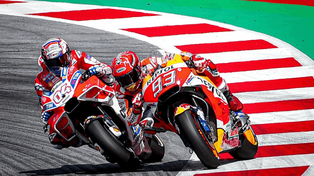 Il duello del 2017 tra Dovizioso e Marquez
