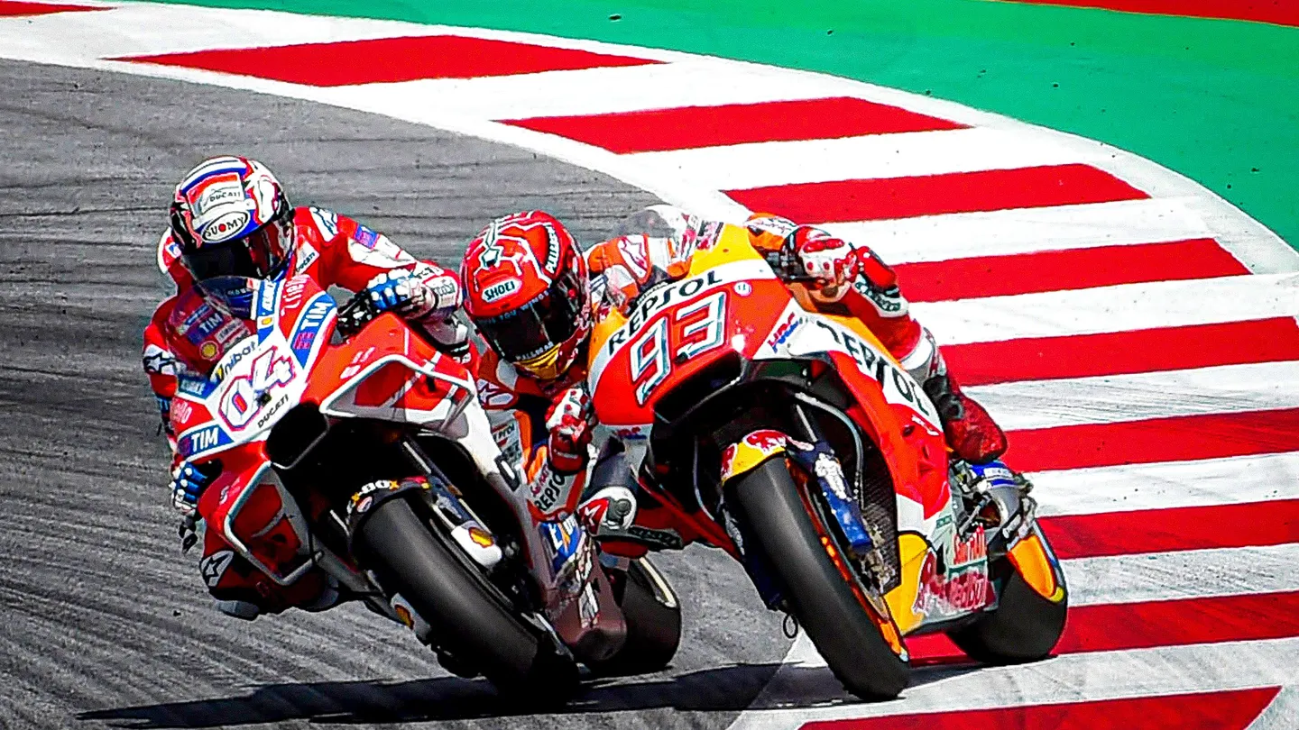 Il duello del 2017 tra Dovizioso e Marquez