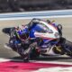 La GSX-R1000R blu in azione in pista