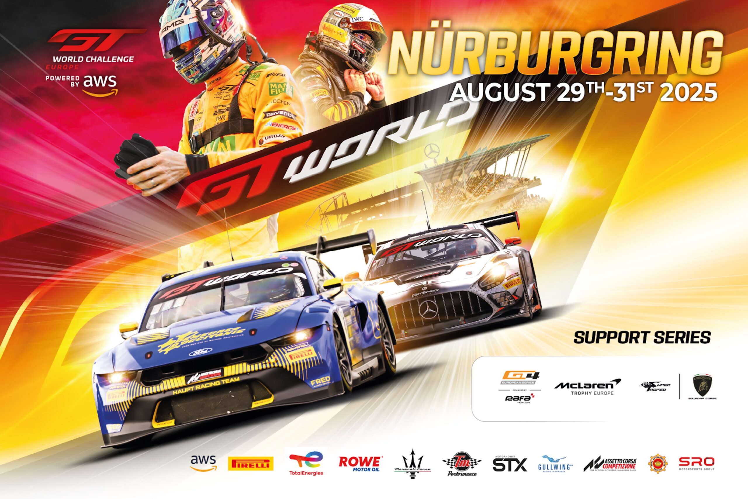 La locandina della tappa del GTWCE 2025 al Nurburgring (© GTWCE)