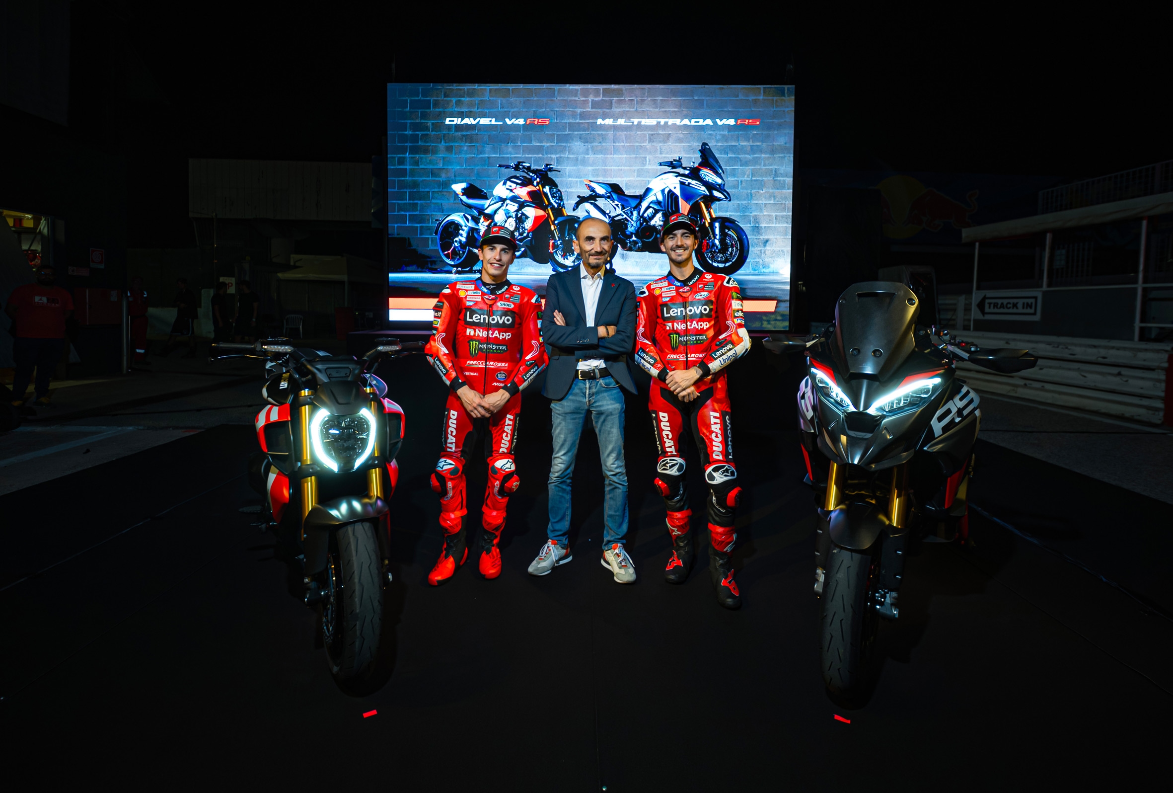 La presentazione delle Ducati Diavel e Multistrada V4 RS a Misano (© Ducati)