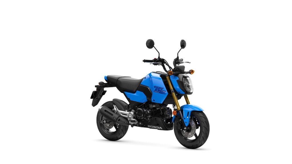 La MSX125 Grom in colorazione Candy Blue (© Honda)