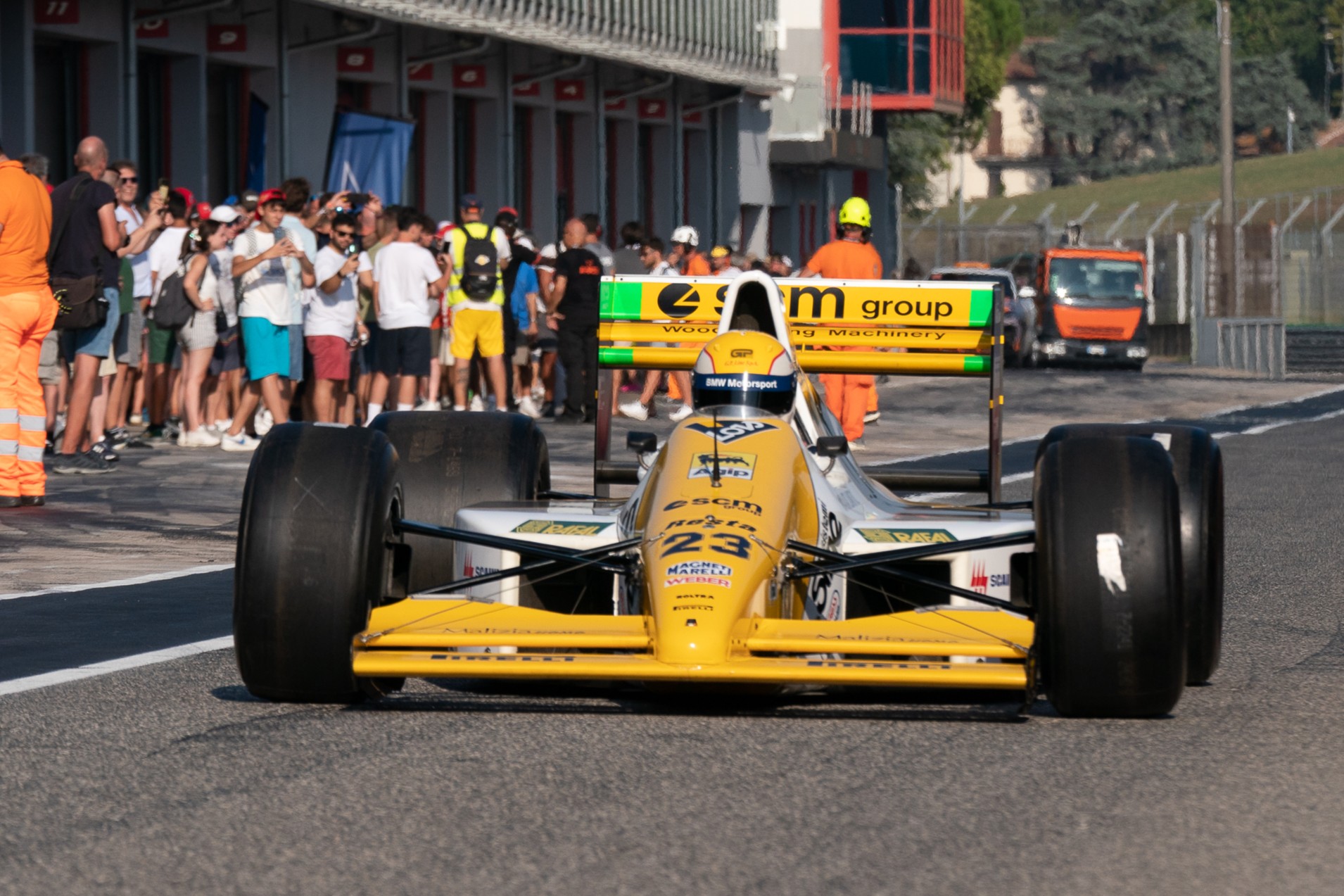 La Minardi M189 in una passata edizione del Minardi Day (© FB Historic Minardi Day)