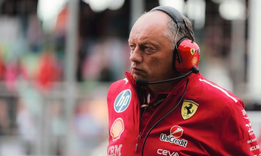 Fred Vasseur a Baku (© Ferrari)