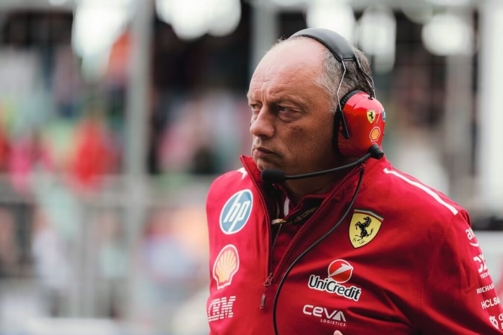 Fred Vasseur a Baku (© Ferrari)