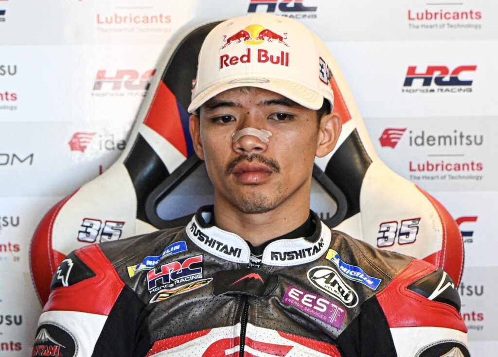 Somkiat Chantra nei test di Misano ( Marco Montrone