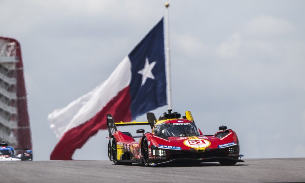 La #51 Ferrari durante la 6 Ore di Austin 2024 (© DPPI / FIA WEC)