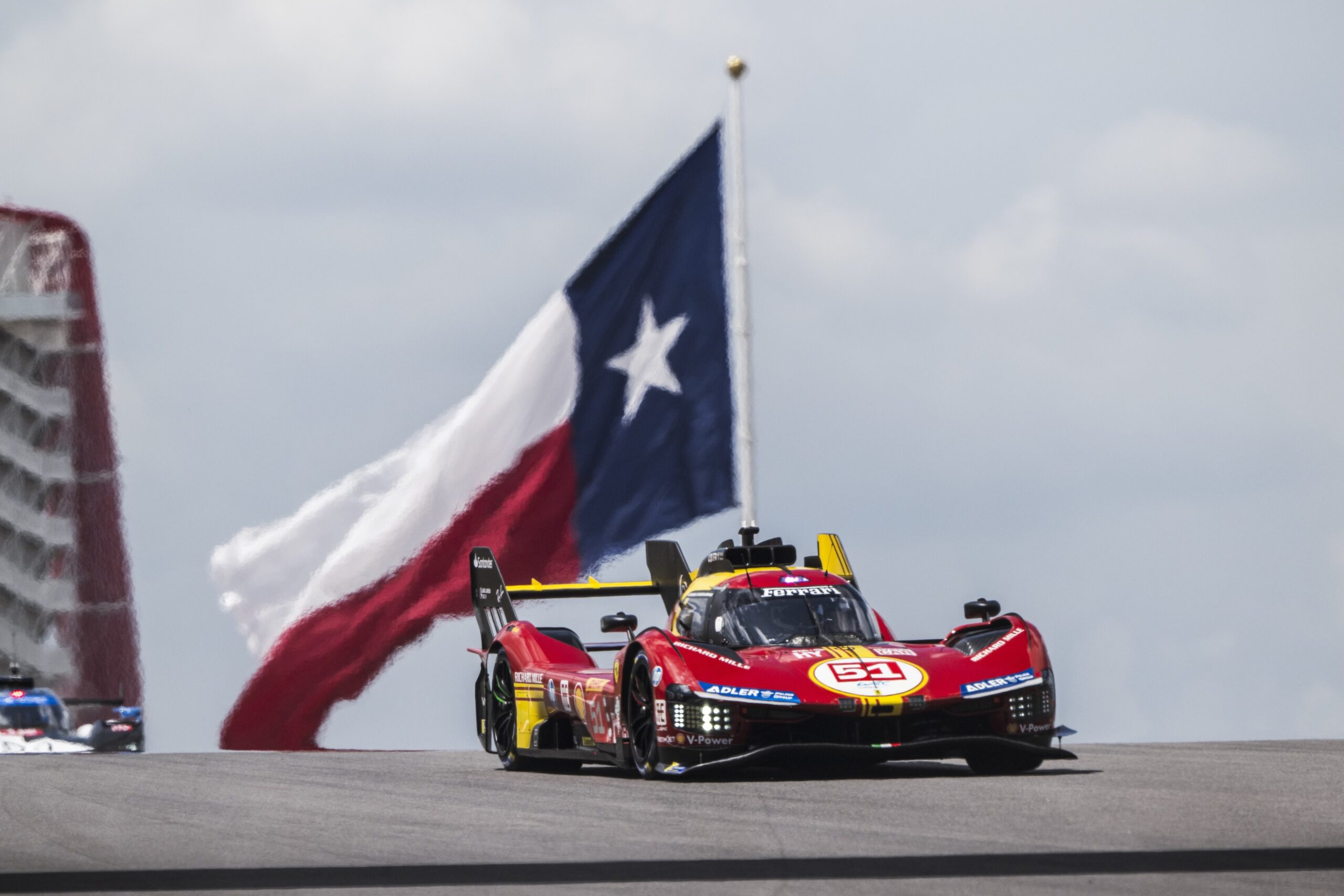 La #51 Ferrari durante la 6 Ore di Austin 2024 (© DPPI / FIA WEC)