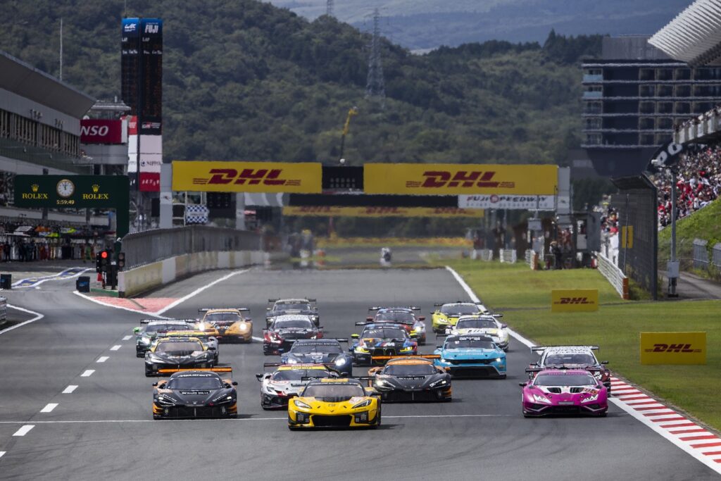 La partenza LMGT3 nel 2024 al Fuji (© DPPI/FIA WEC)