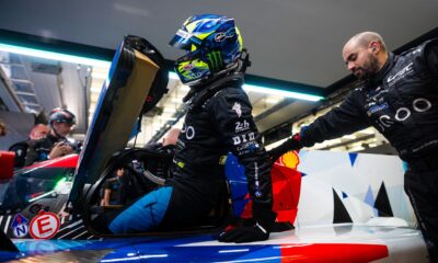 Valentino Rossi al Rookie Test in Bahrain nel 2024 (© DPPI / FIA WEC)