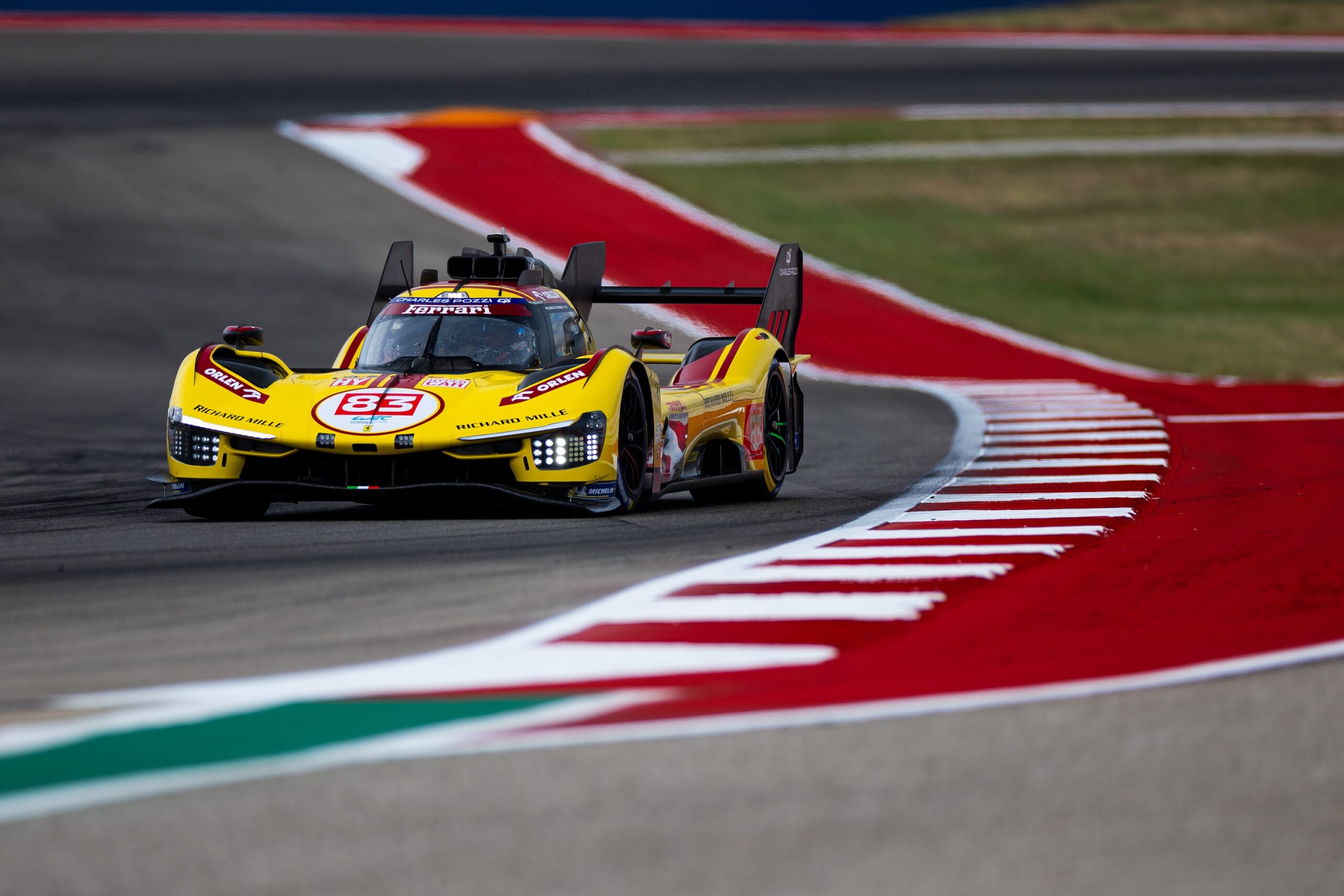 La #83 Ferrari AF Corse in pole a Austin (© DPPI / FIA WEC)