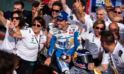 Alex Marquez e il Gresini Racing dopo il podio di Misano (© Gresini Racing)