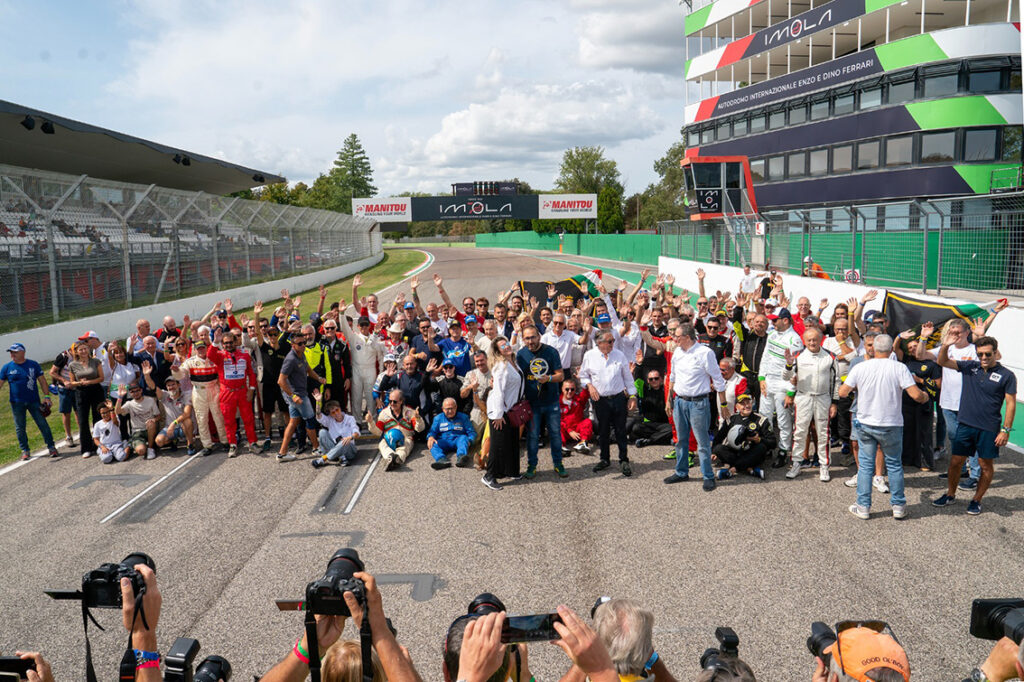 La foto piloti dell'Historic Minardi Day 2025 (© Historic Minardi Day)