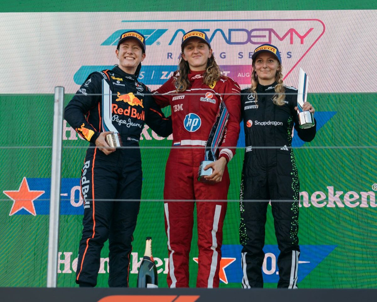 Il podio di gara 2 del Round di Zandvoort