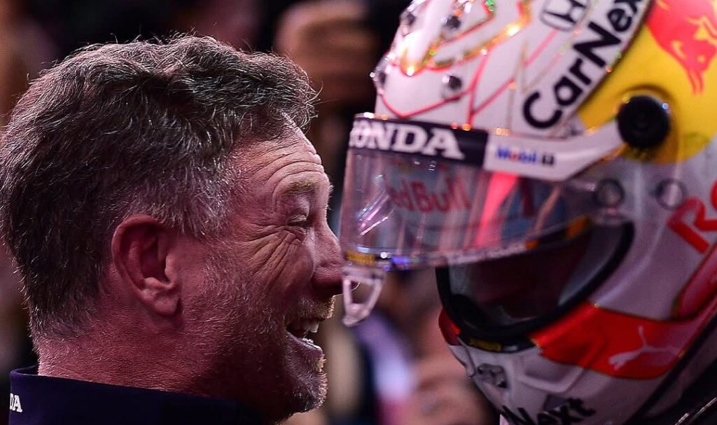 Horner insieme a Verstappen