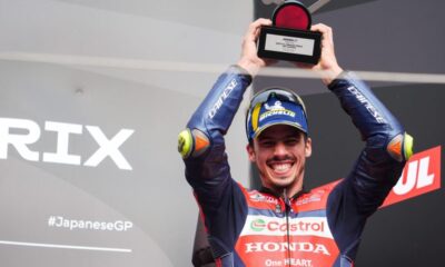 Joan Mir sul podio di Motegi