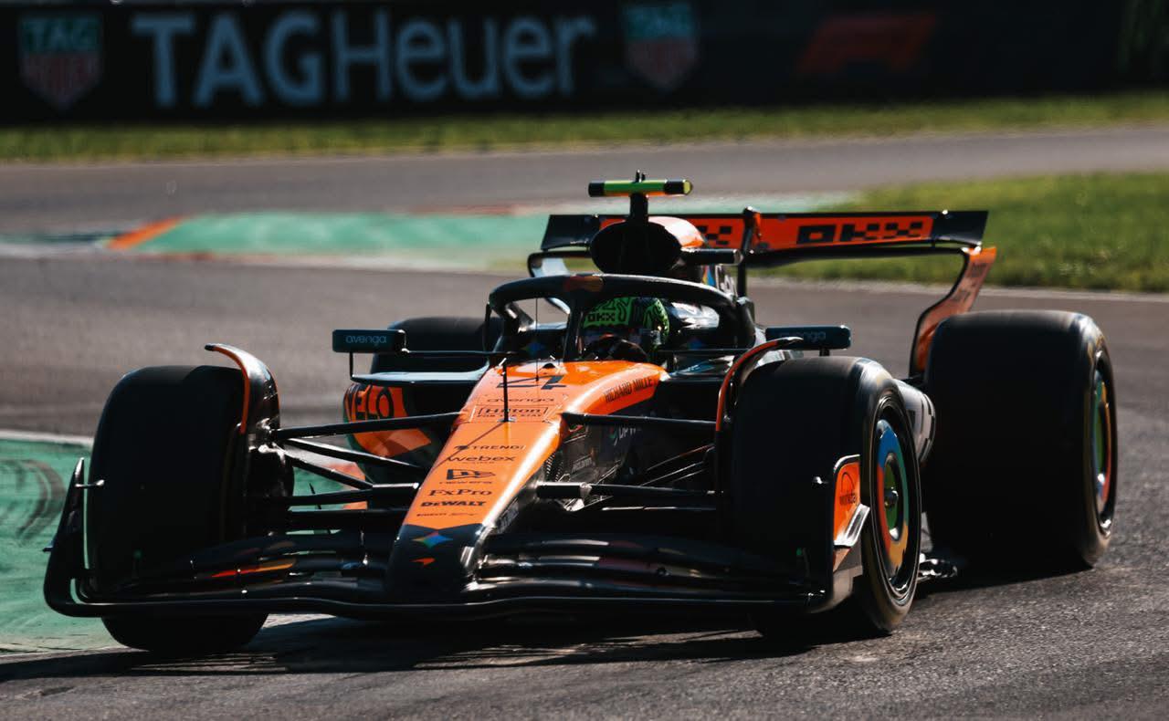 Lando Norris, primo nelle libere del GP di Monza