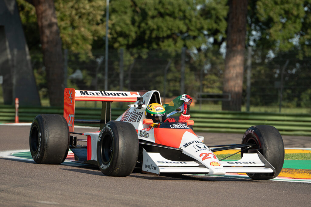 La McLaren Crespi protagonista nella serie "Senna" (© Historic Minardi Day)