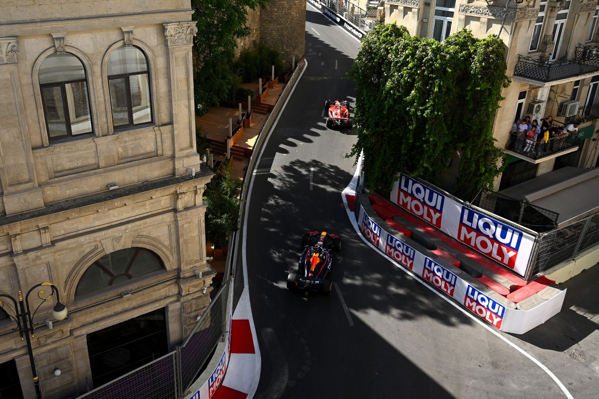 La curva più stretta nel circuito di Baku 