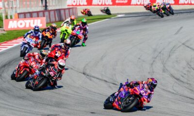 La MotoGP in azione a Barcellona