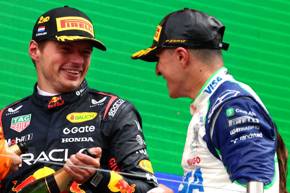 Isack Hadjar e Max Verstappen