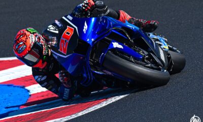 Fabio Quartararo sulla nuova Yamaha V4 nei test di Misano (© Marco Montrone)